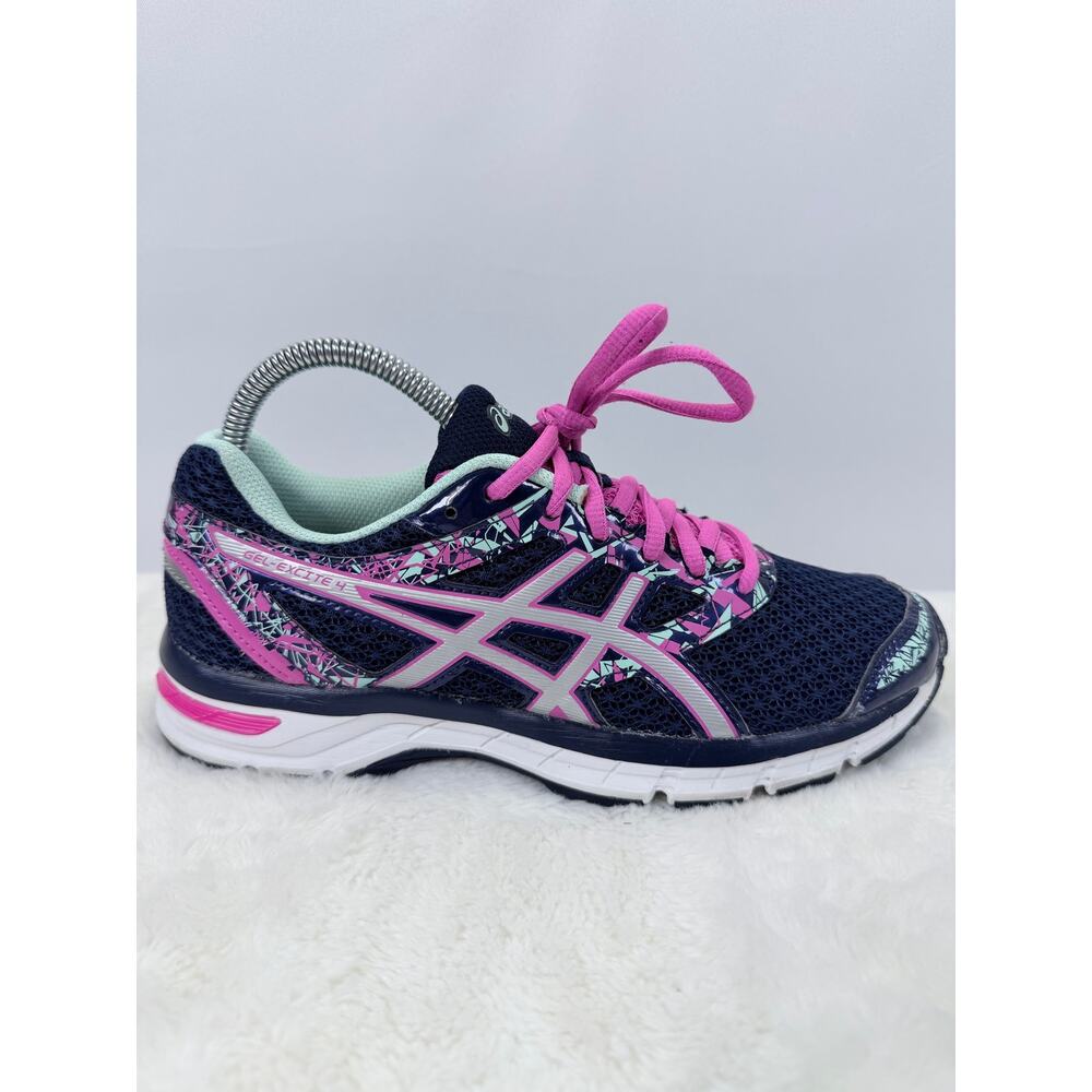 ASICS GEL-Excite 4 Womens Running Shoes Navy Pink Size 7.5